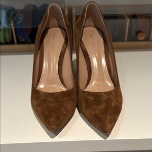 Brown Suede Women's Pumps